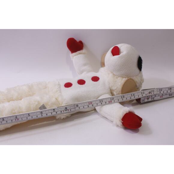 Aurora, Lamb Chop, Hand Puppet, Plush, White Red, Soft Toy, ~ 251013-WH 1372 - Picture 3 of 3